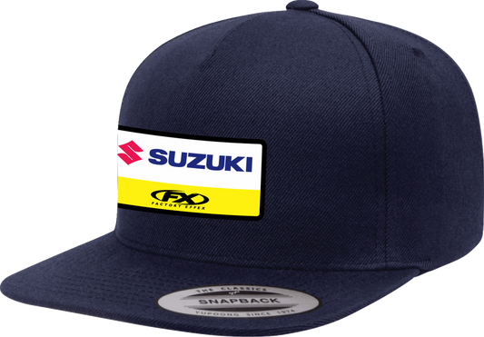 Factory Effex Suzuki Victory Snapback Hat Royal Blue