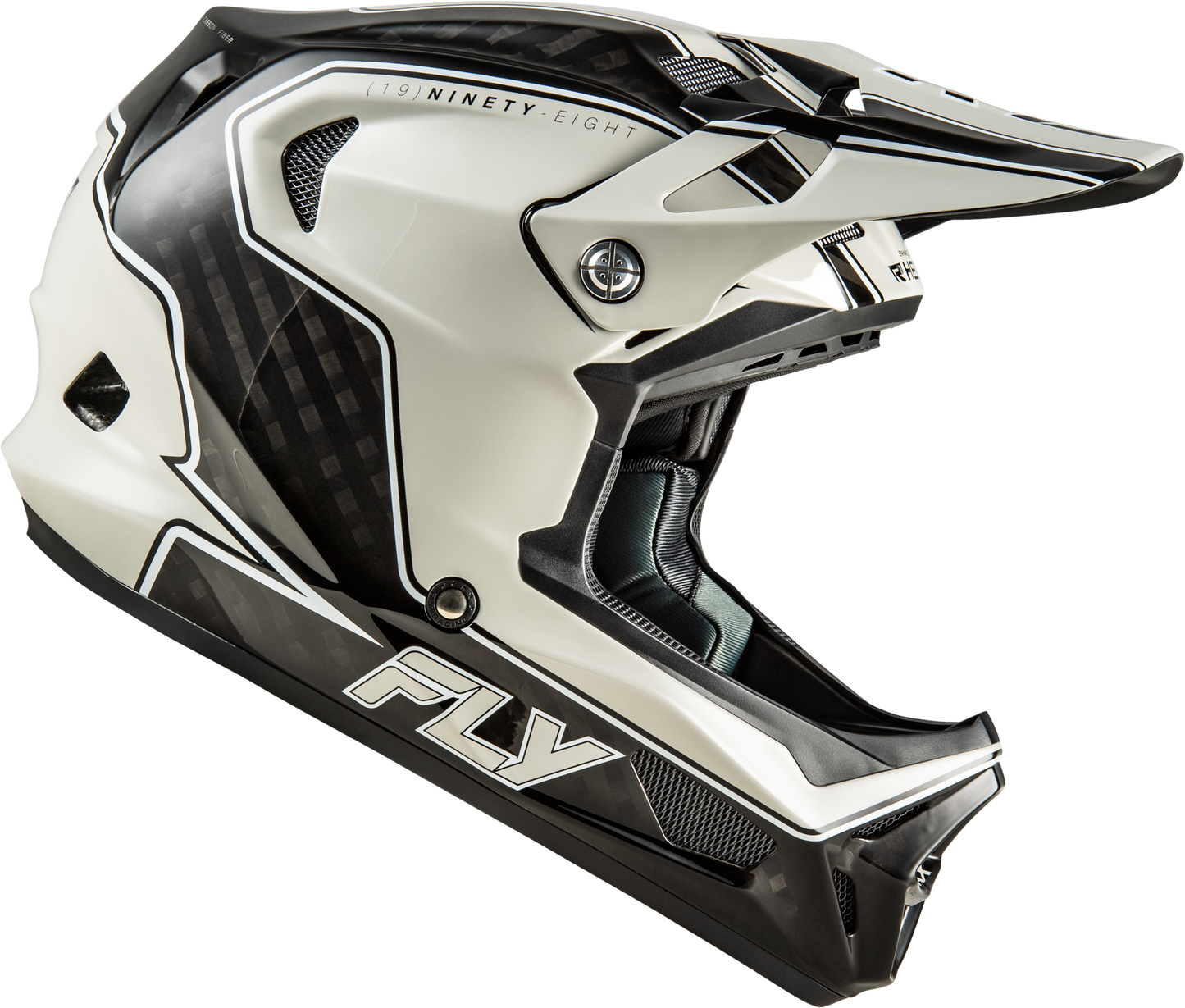 FLY Racing 2026 Werx-R Flow Carbon Helmet Black Carbon/Grey