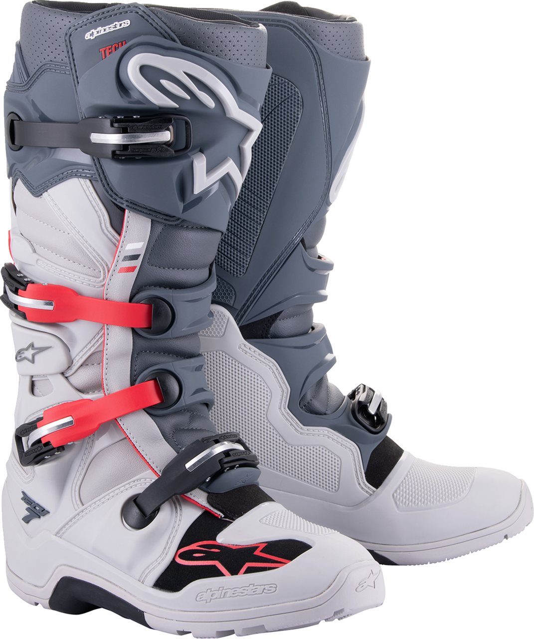Alpinestars 2024 Tech 7 Enduro Boots - Gray/Red