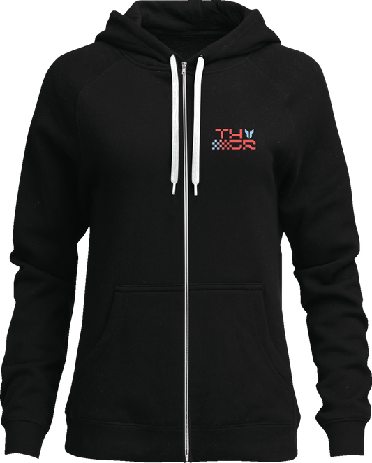 Thor Womens Vantage Zip-Up Hoodie Black