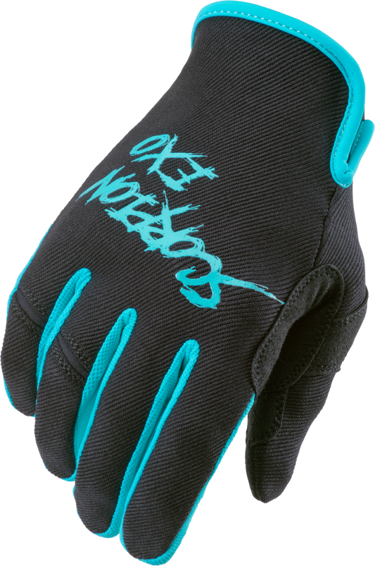 Scorpion Air-Stretch Gloves Grind Black/Teal