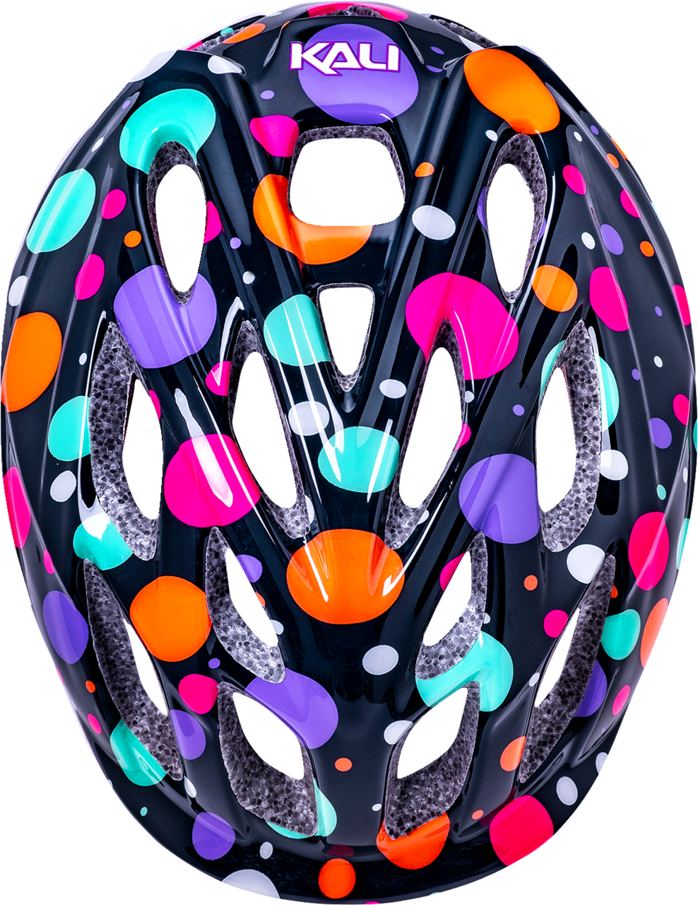 Kali Child Chakra Lighted Confetti Bicycle Helmet Confetti Gloss Teal