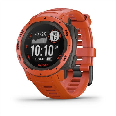 Garmin Instinct Outdoor GPS Watch - Flame Red 010-02064-02