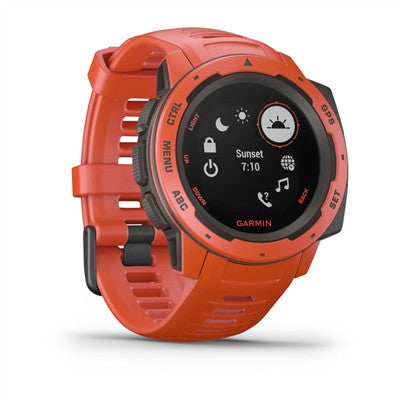 Garmin Instinct Outdoor GPS Watch - Flame Red 010-02064-02