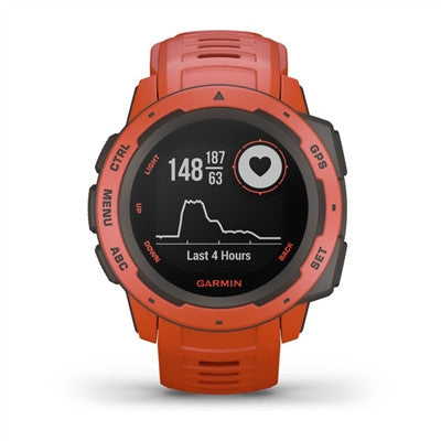Garmin Instinct Outdoor GPS Watch - Flame Red 010-02064-02