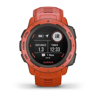 Garmin Instinct Outdoor GPS Watch - Flame Red 010-02064-02