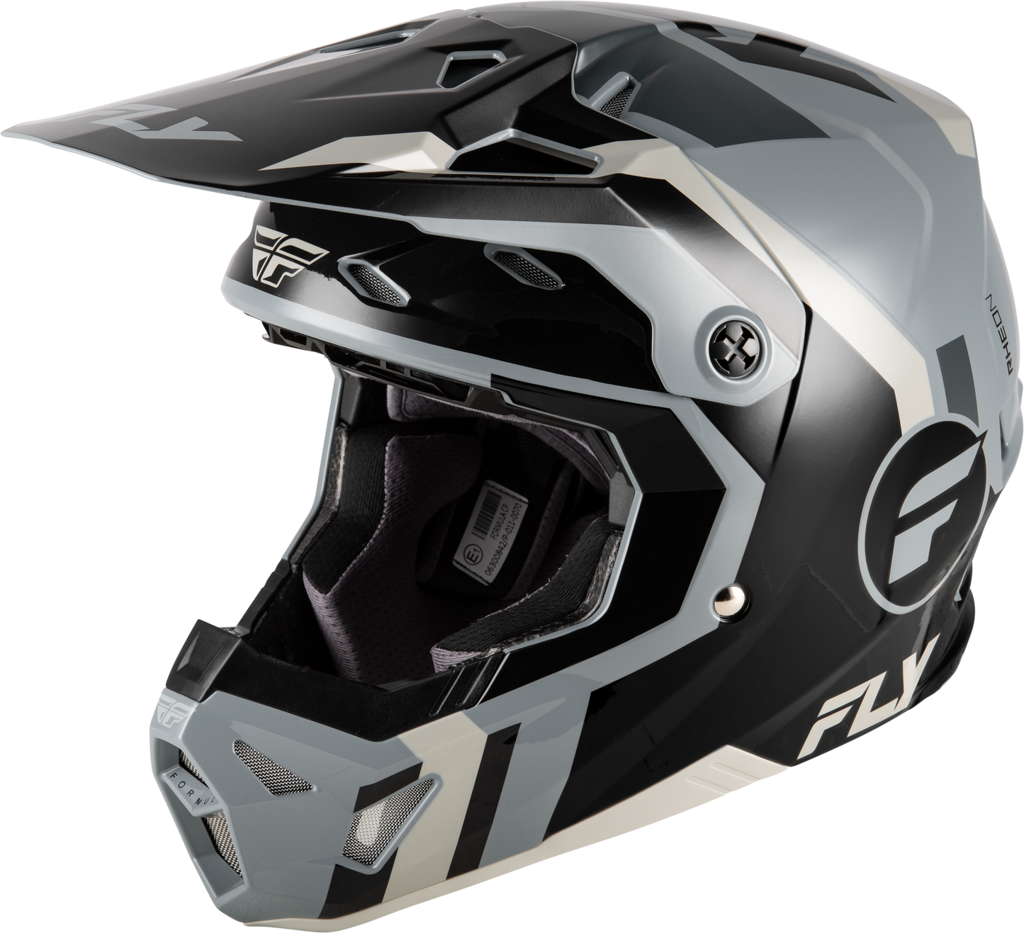 FLY Racing 2026 Formula CP Seal Helmet Black/Grey/Light Grey
