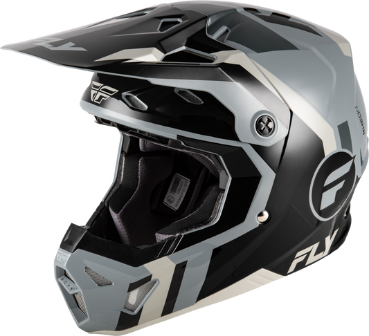 FLY Racing 2026 Formula CP Seal Helmet Black/Grey/Light Grey