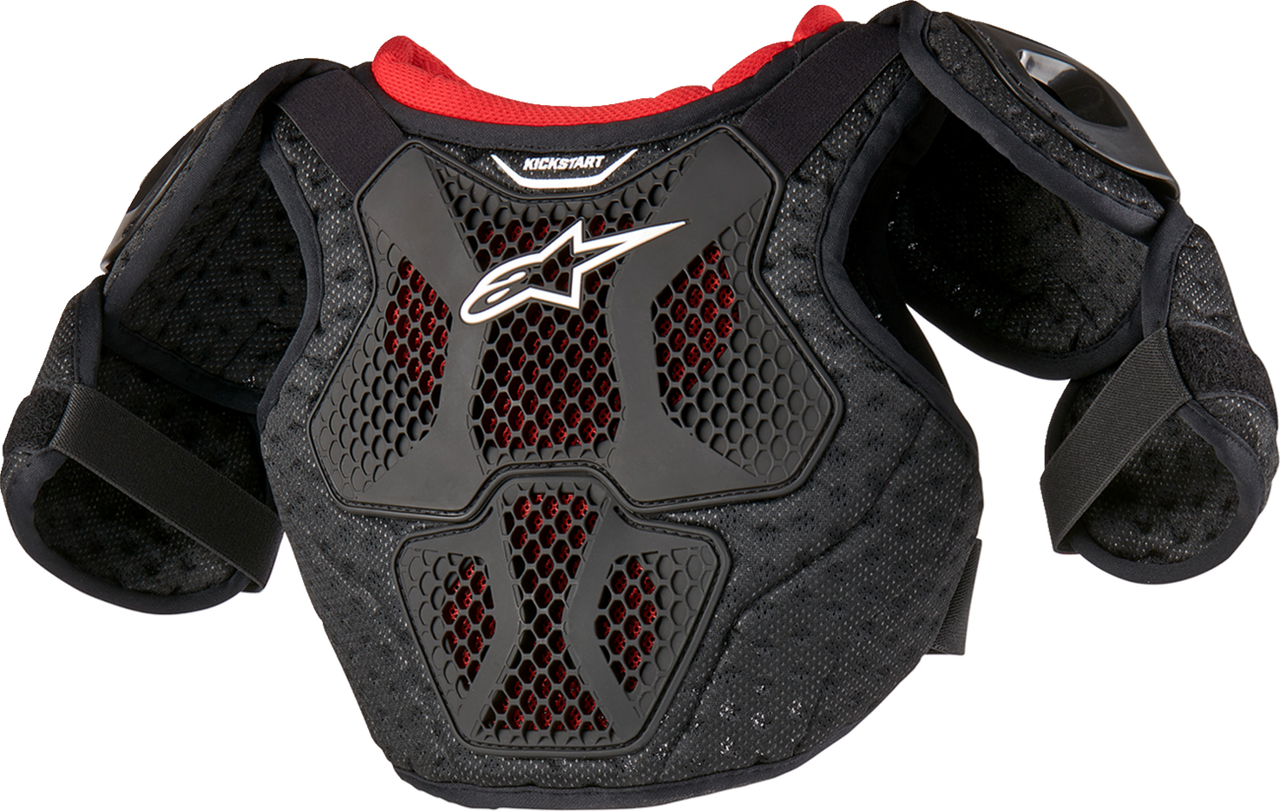 Alpinestars 2024 Kids Bionic Action Kickstart Chest Guard - Black/Red