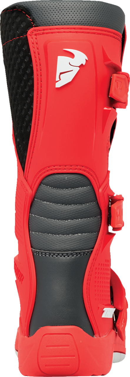 Thor Youth Blitz XR Boots - Red/Charcoal