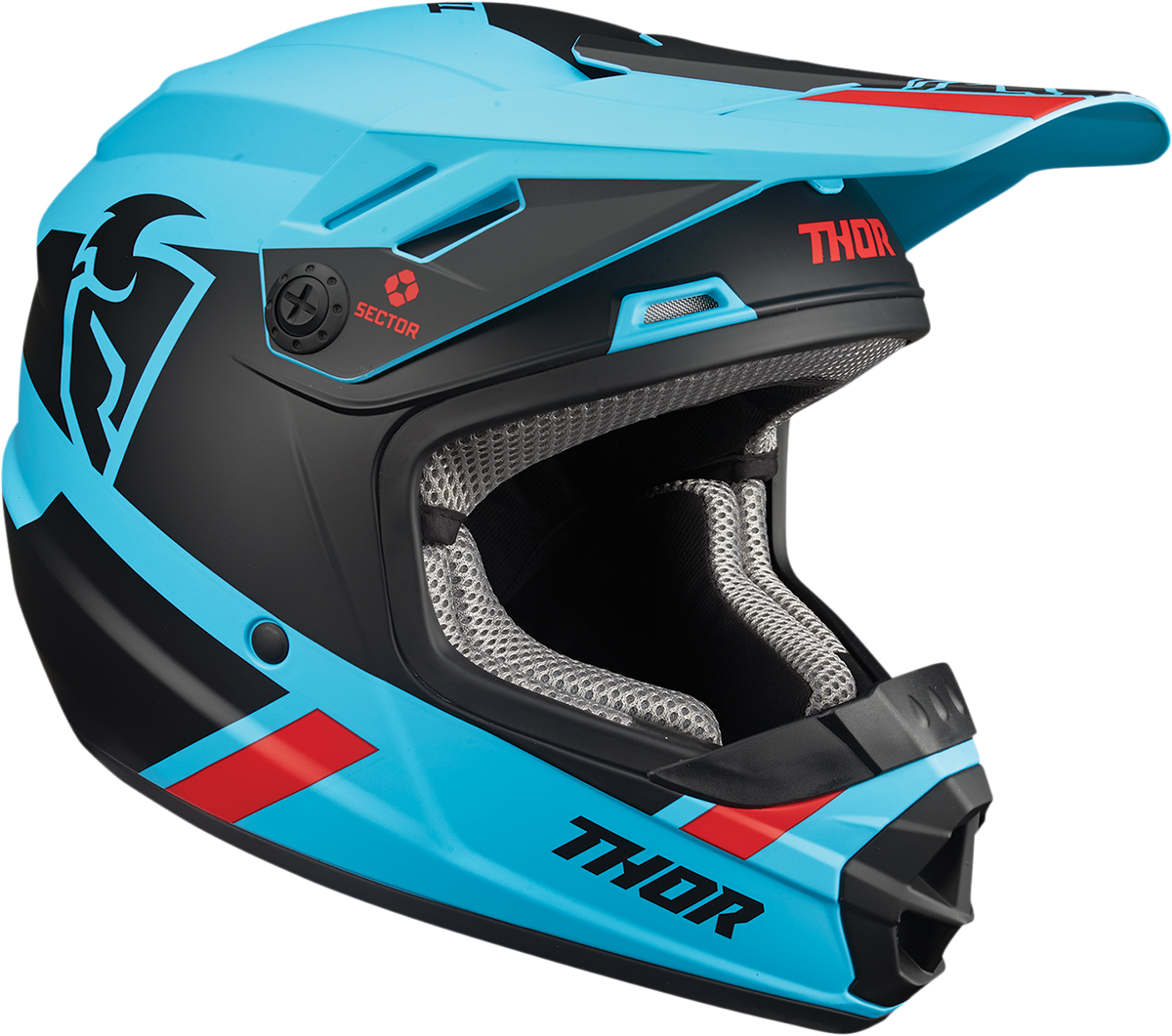 Thor 2023 Youth Sector Split MIPS Helmet - Blue/Black