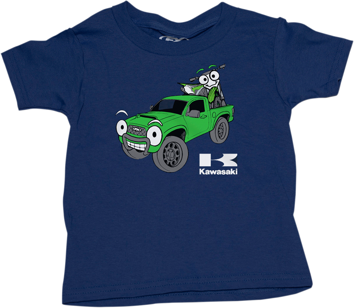 Factory Effex Toddler Kawasaki Truck T-Shirt Navy
