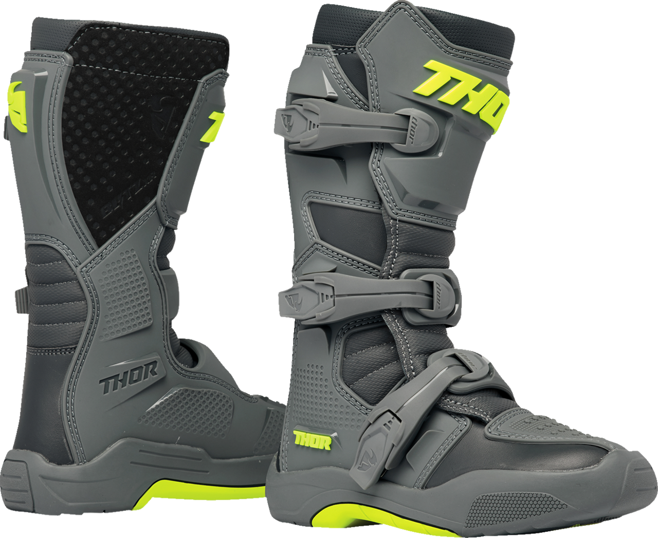 Thor Youth Blitz XR Boots - Gray/Charcoal