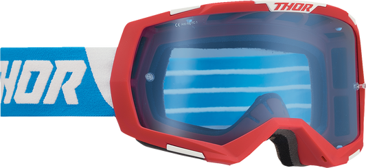 Thor Regiment Goggle Red/White/Blue Blue Lens