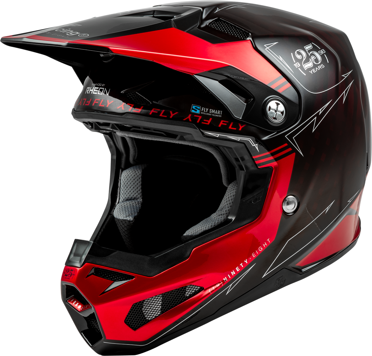FLY Racing 2025 Youth Formula S Carbon Legac Helmet Red Carbon/Black Youth Large