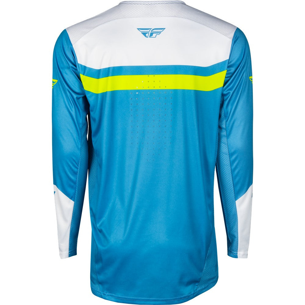 FLY Racing 2025 Rayce Bicycle Jersey Pant Combo Blue/White/Lime Green