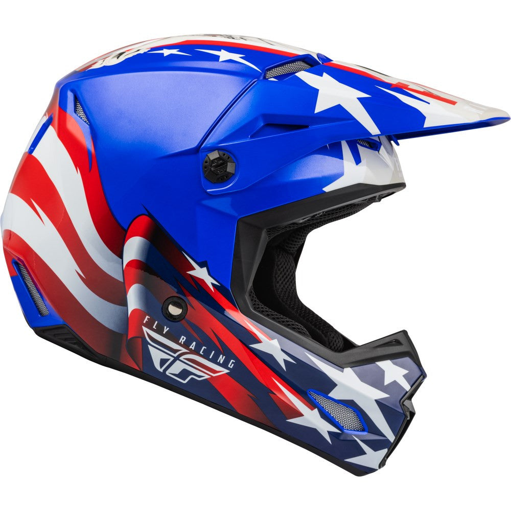 FLY Racing Limited Edition Kinetic Patriot Offroad Helmet