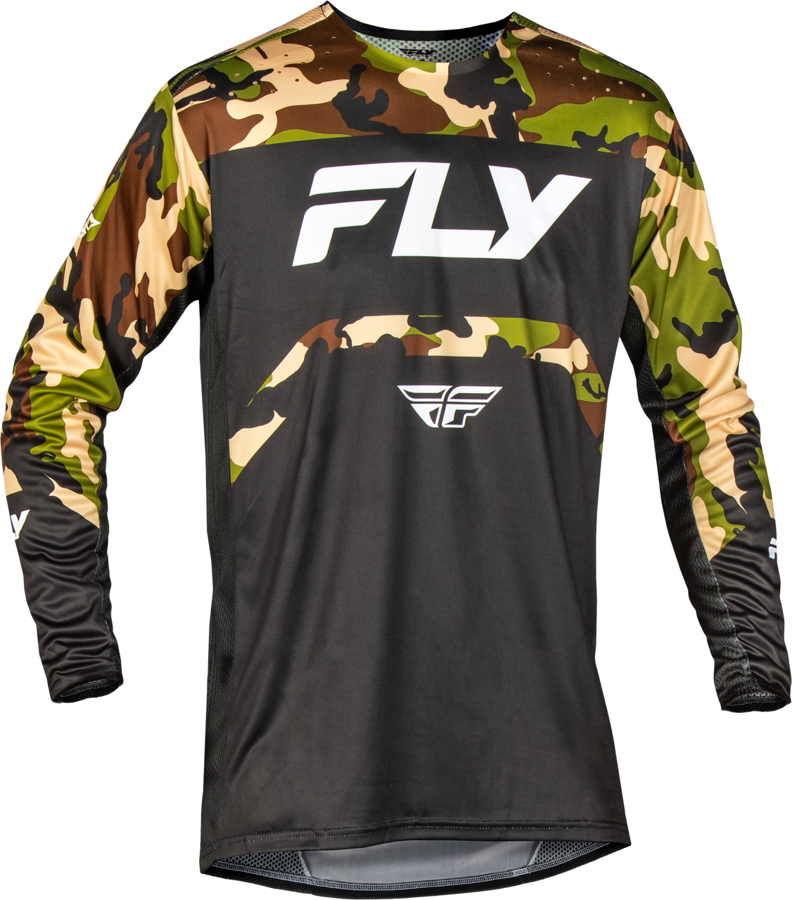 FLY Racing 2025 Youth Rayce Bicycle Jersey Black/Camo
