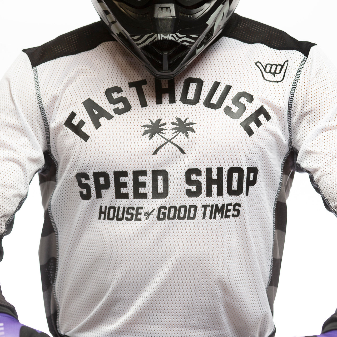 Fasthouse A/C Grindhouse Asher Jersey - White/Black
