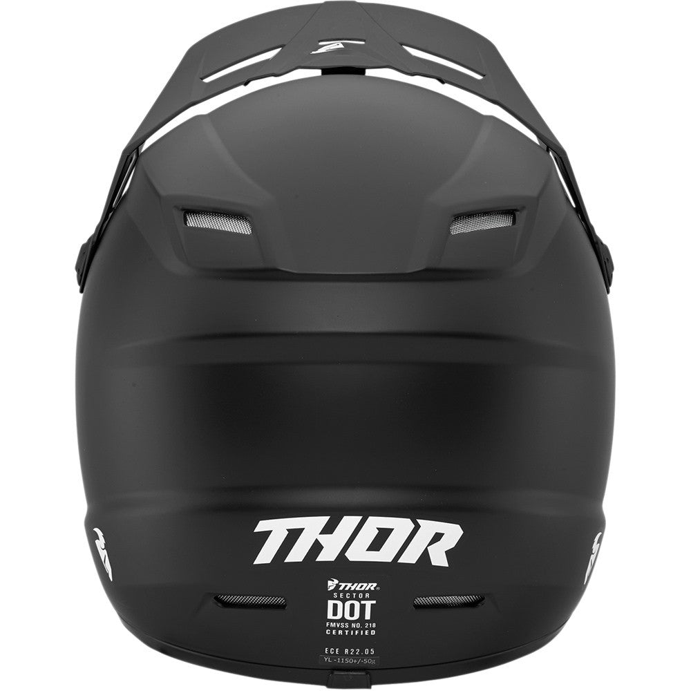 Thor Youth Sector Helmet - Black