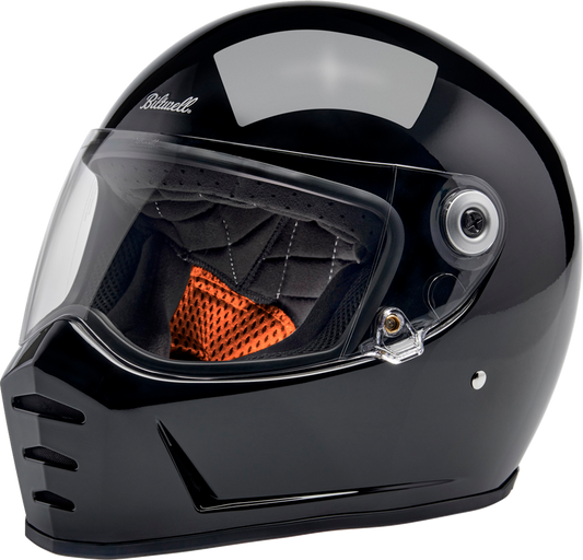 Biltwell Lane Splitter Full Face Helmet Gloss Black