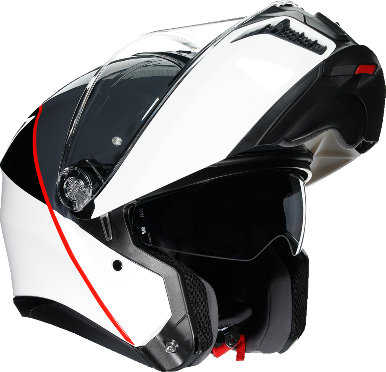 AGV Tourmodular Helmet Balance White/Gray/Red