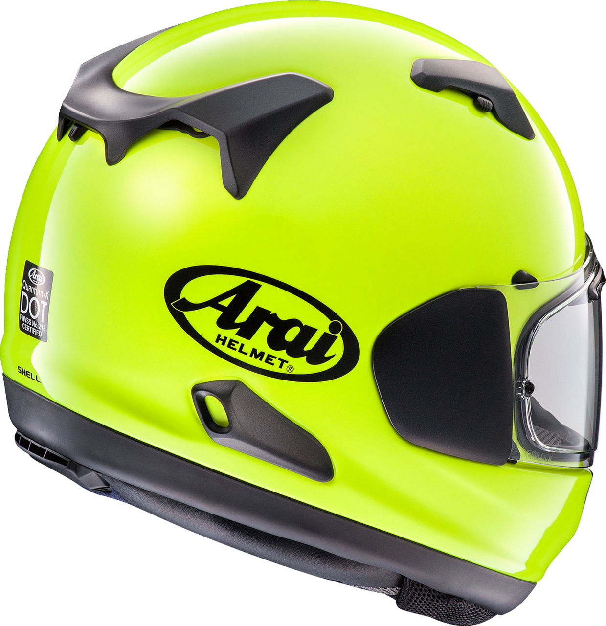 Arai Quantum-X Solid Full Face Motorcycle Helmet Fluorescent Yellow