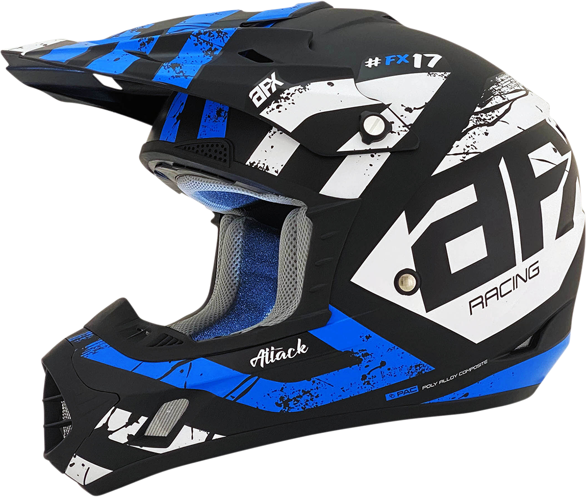 AFX FX-17 Offroad Helmet Attack Matte Blue/Black