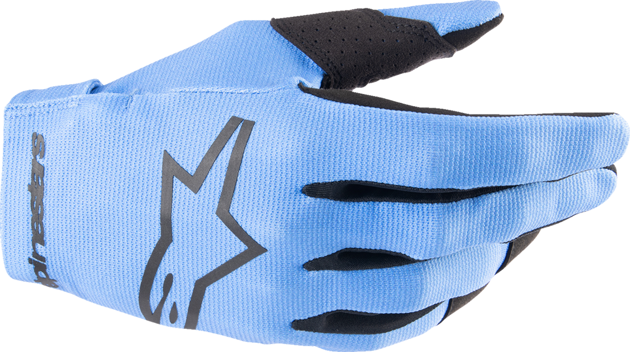 Alpinestars 2024 Youth Radar Gloves - Light Blue/Black