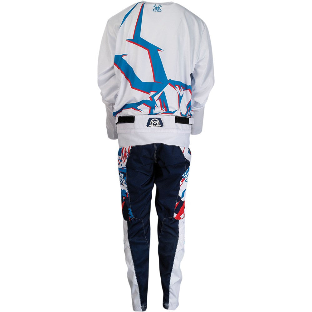Moose Racing 2022 Youth Agroid Jersey Pant Combo - White