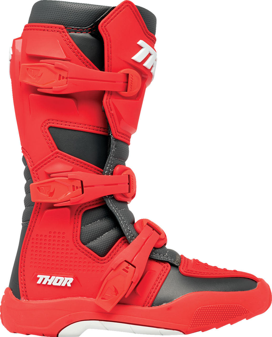 Thor Youth Blitz XR Boots - Red/Charcoal