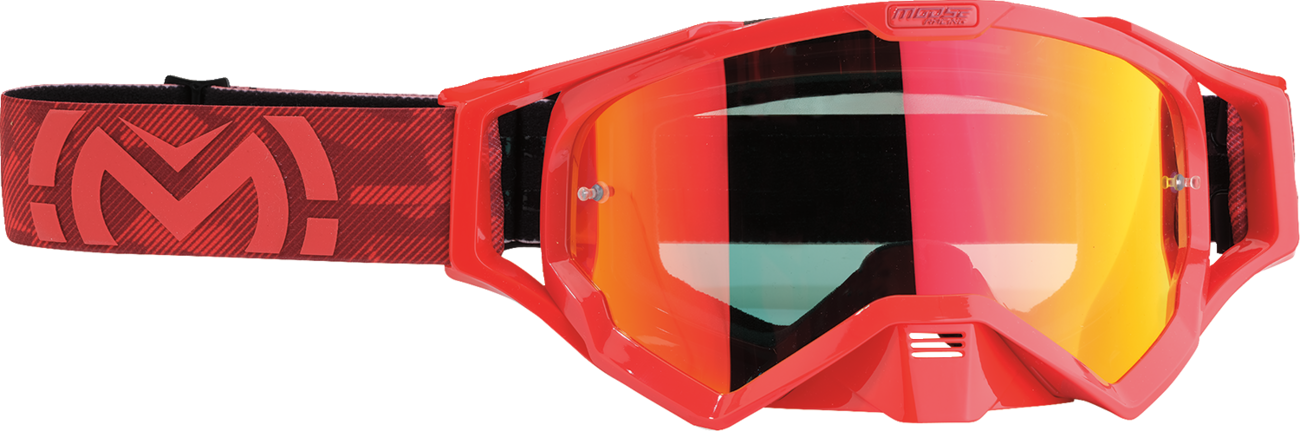 Moose Racing XCR Goggle Red with Red Mirror Lens