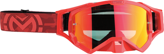 Moose Racing XCR Goggle Red with Red Mirror Lens