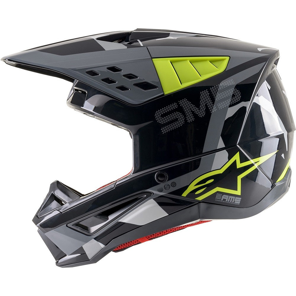 Alpinestars SM5 Rover Offroad Helmet Gray/Yellow