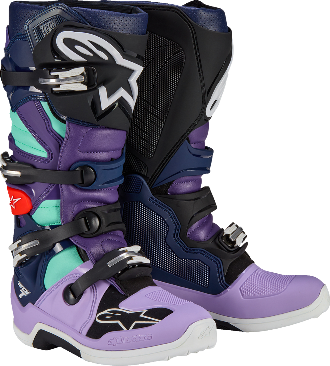 Alpinestars Limited Edition Imperial Tech 7 Boots Double Purple/Blue/Black