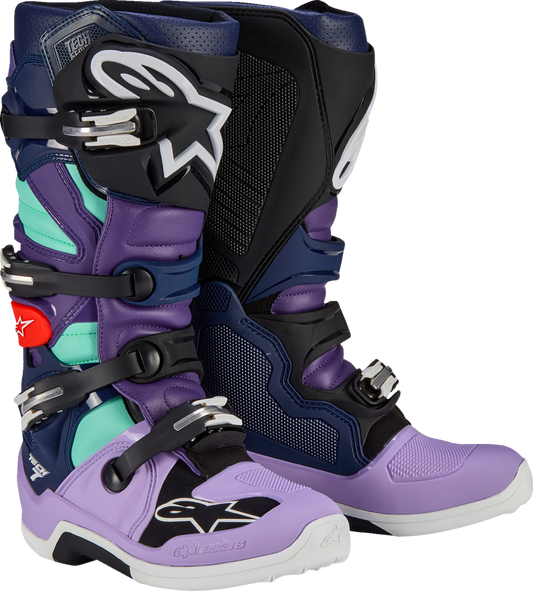 Alpinestars Limited Edition Imperial Tech 7 Boots Double Purple/Blue/Black