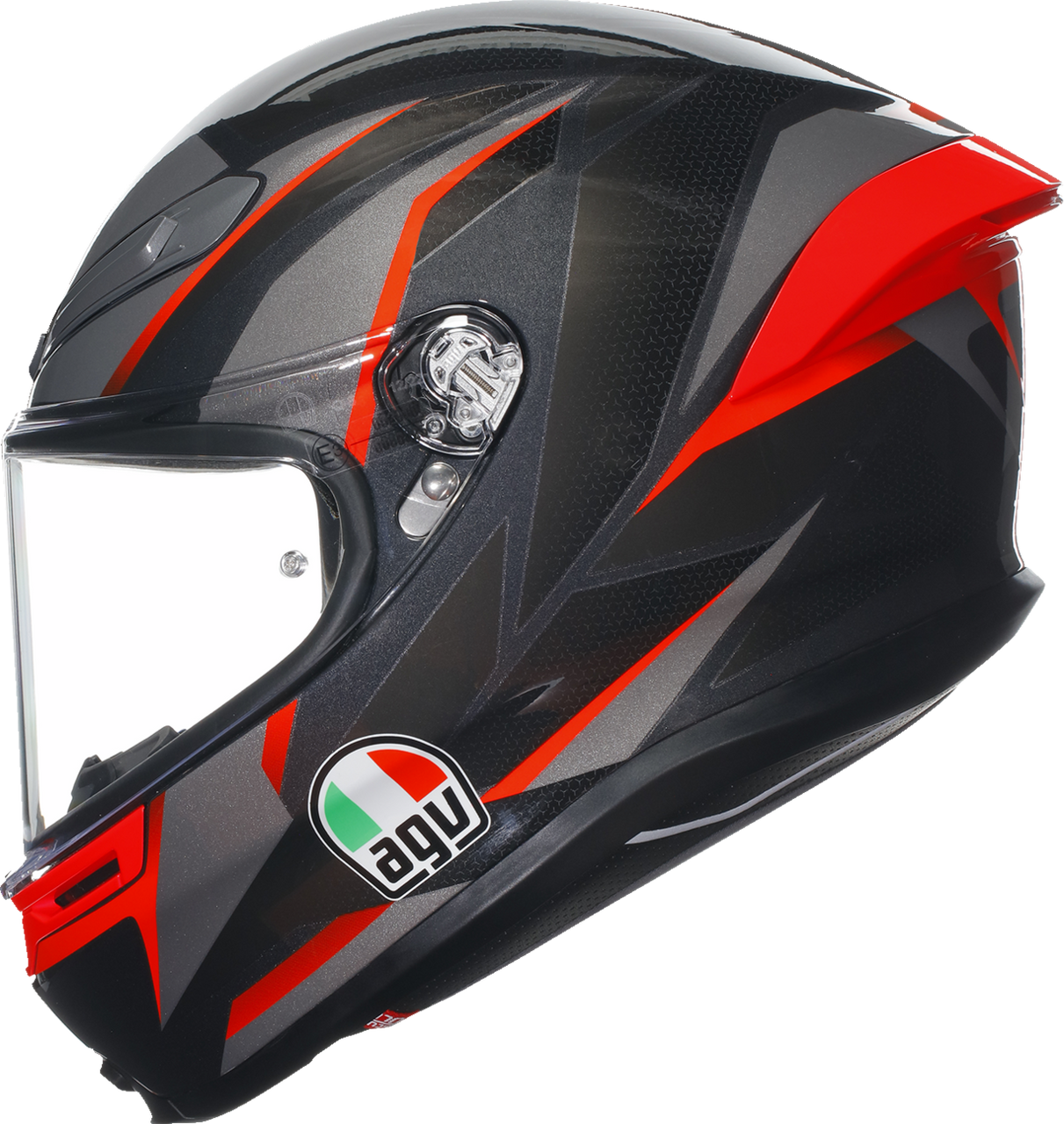 AGV K6 S Helmet Slashcut Black/Gray/Red