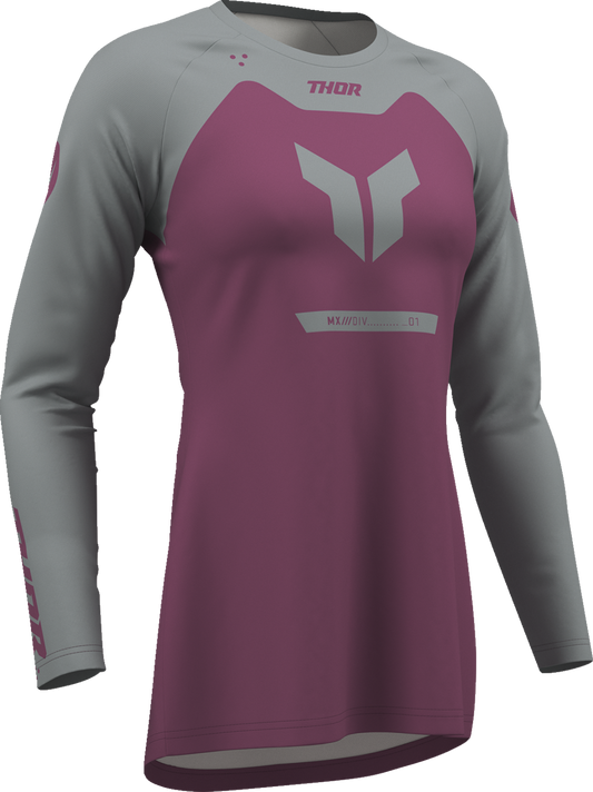 Thor 2026 Womens Ridemode Menace Jersey Purple/Gray