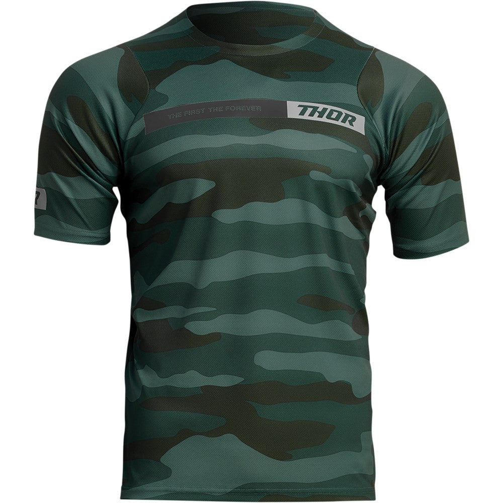 Thor Assist Camo MTB Short Sleeve Jersey