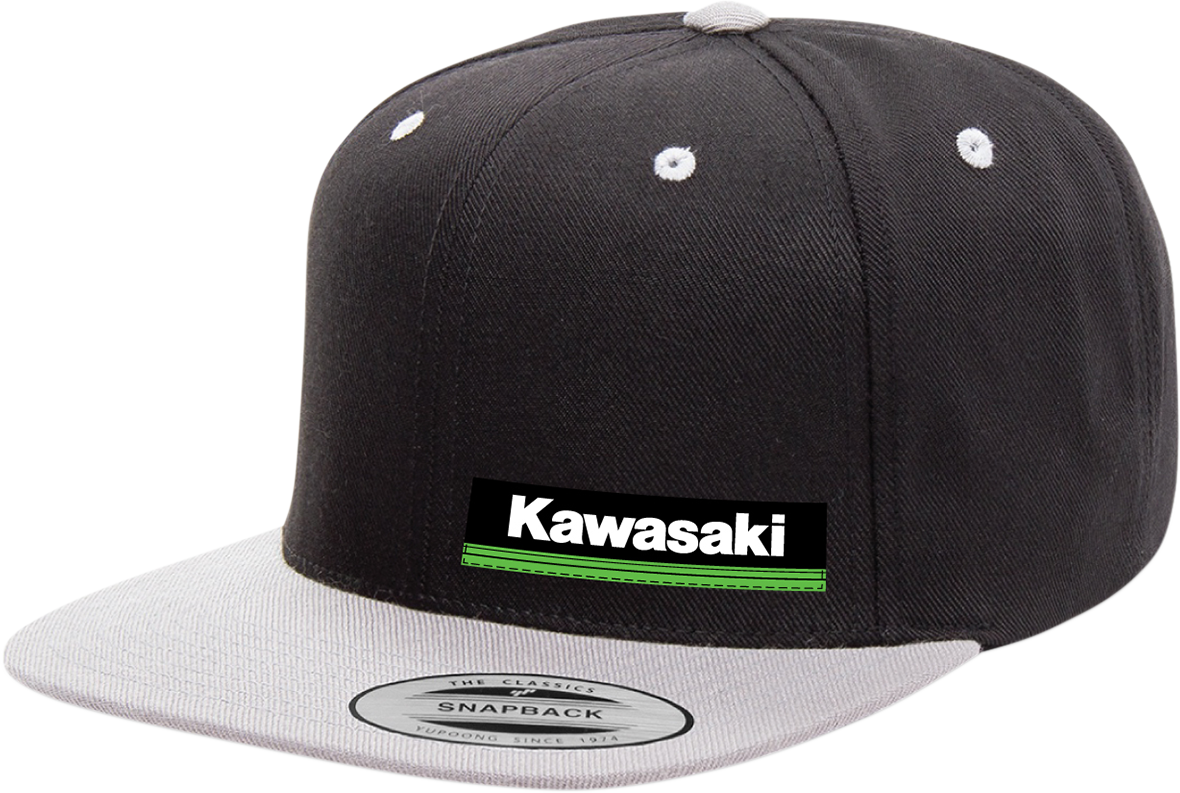 Factory Effex Kawasaki Wedge Hat - Black/Gray