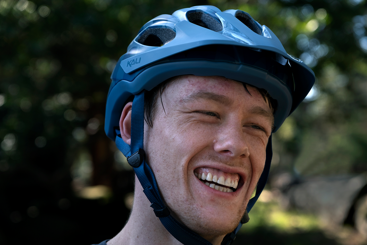 Kali Pace Camo Bicycle Helmet Camo Matte Thunder Blue