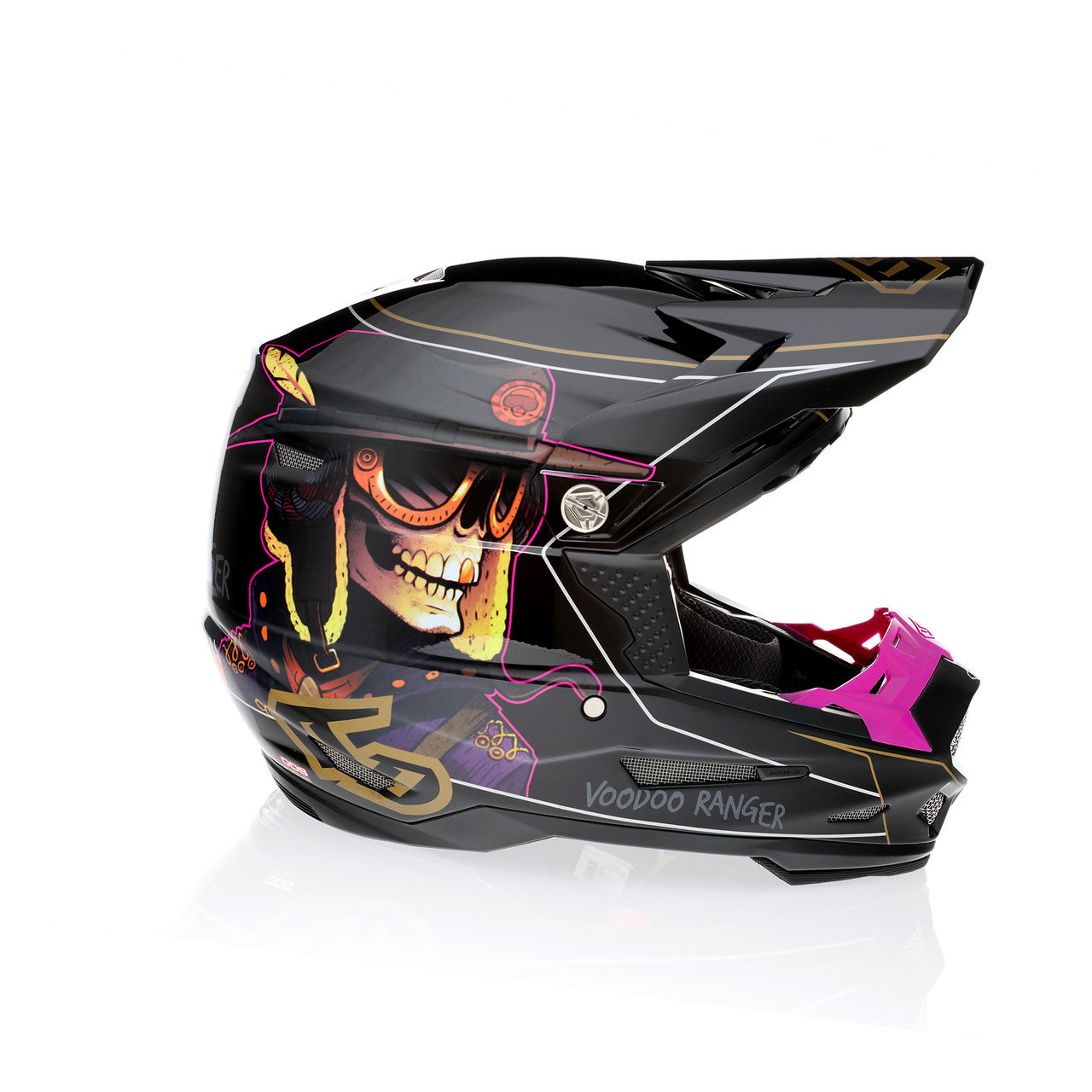 6D ATR-2 Voodoo Ranger Gloss Black Offroad Helmet