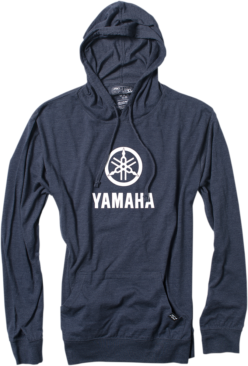 Factory Effex Yamaha Stacked Lightweight Pullover Hoodie - Navy