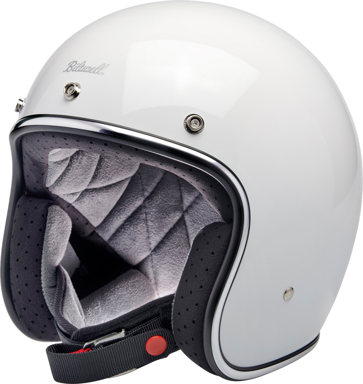 Biltwell Bonanza Open Face Helmet Gloss White