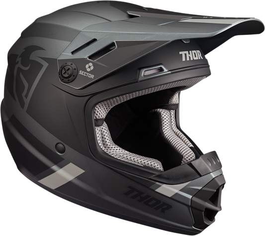 Thor 2023 Youth Sector Split MIPS Helmet - Charcoal/Black