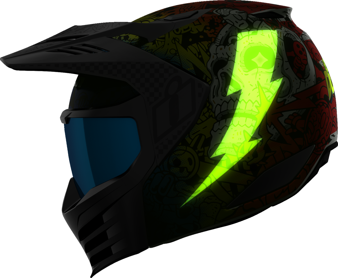 ICON Elsinore Helmet Doodle 3 White