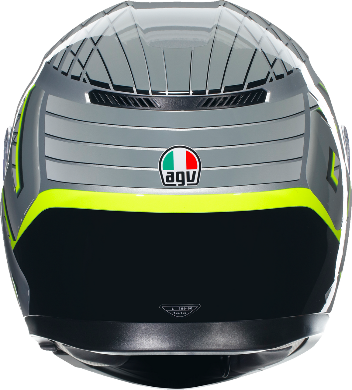 AGV K3 Helmet Fortify Gray/Black/Yellow Fluo