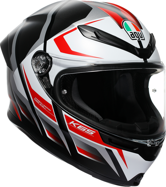 AGV K6 S Full Face Helmet Karve Matte Black/White/Red