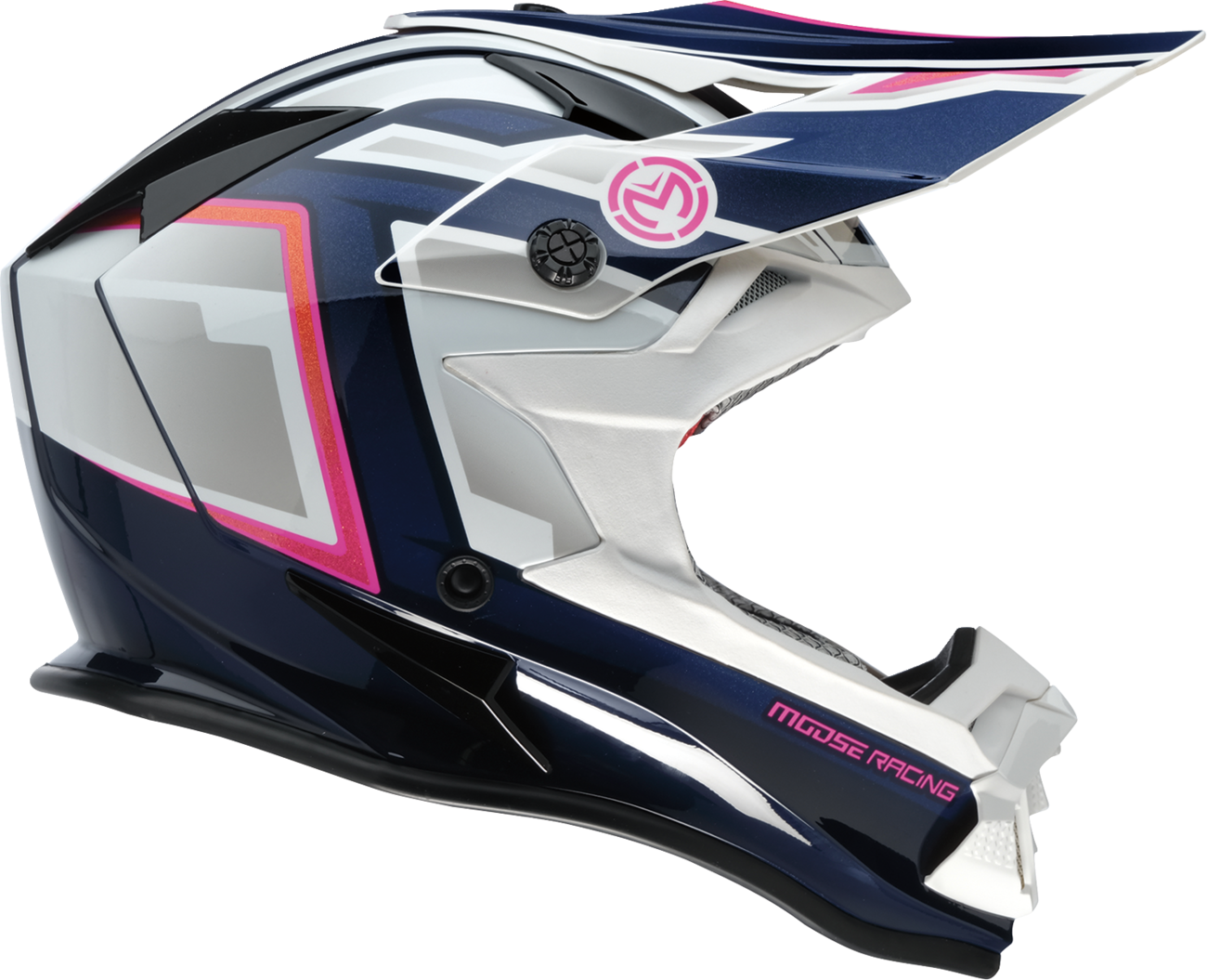 Moose Racing MR3 F.A.F Helmet White/Navy/Pink