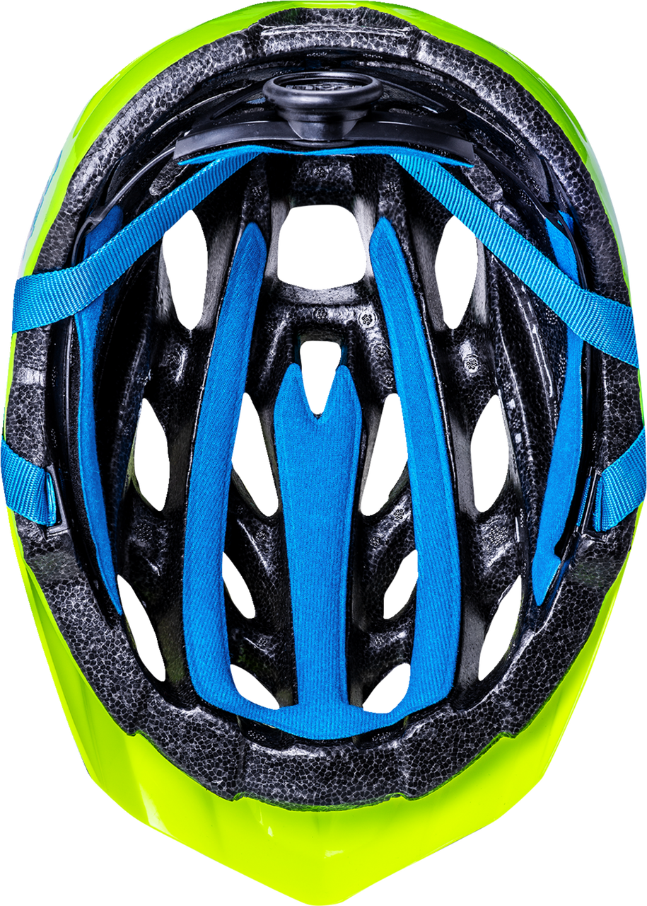 Kali Youth Chakra Solid Bicycle Helmet Gloss Neon Yellow
